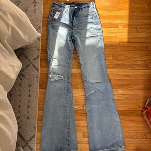 GAP Light Blue high rise flare jeans